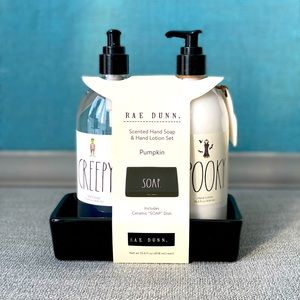 NWT Rae Dunn Halloween soap & lotion set